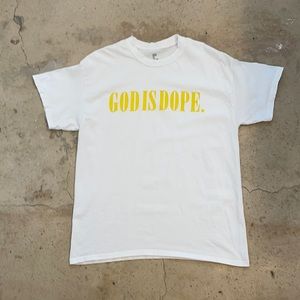 God is Dope White T Shirt Large